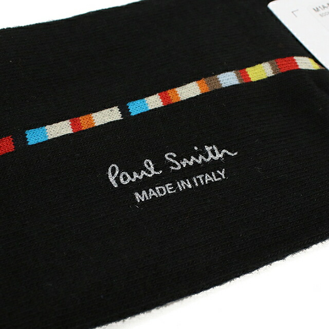 ポール・スミス ソックス メンズ ブランド Paul Smith M1A800MO ブラック ウェア