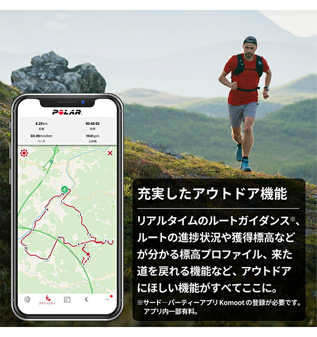 ポラール スマート ウォッチ GRIT X PRO TITAN ML 充電式クオーツ メンズ レディース プレミアム アウトドアスポーツウォッチ チタン Bluetooth 替えベルト 革ベルト POLAR 90085777 デジタル オールブラック 黒 プレゼント 実用的