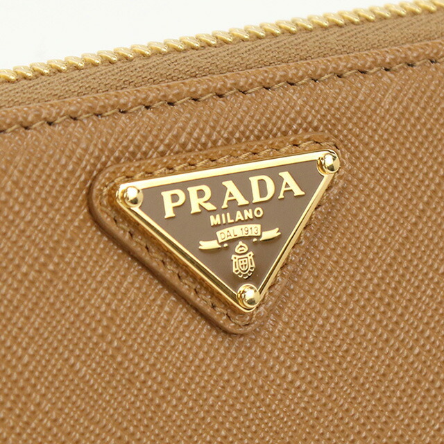 プラダ 長財布ラウンドファスナー レディース ブランド PRADA 1ML506 CARAMEL 財布