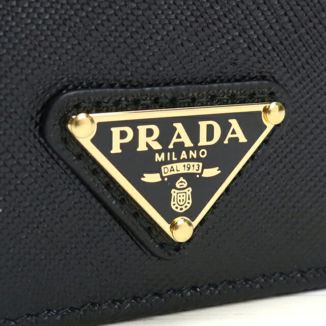 プラダ 二つ折り財布 二折財布小銭入付き 二つ折り財布 二折財布 コンパクト レディース ブランド PRADA 1MV204 ブラック