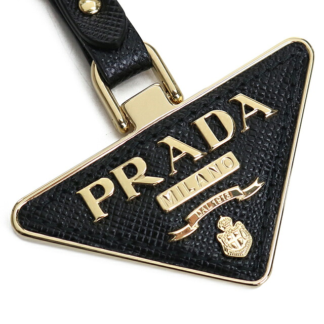 プラダ キーリング レディース ブランド PRADA レザー 1PP128 ブラック 高級 おしゃれ プレゼント 実用的