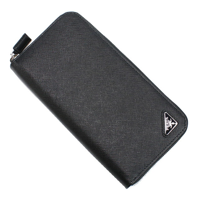 プラダ 長財布ラウンドファスナー メンズ PRADA イタリア 2ML317 NERO ブラック 財布 ウォレット ブランド 高級 おしゃれ プレゼント 実用的