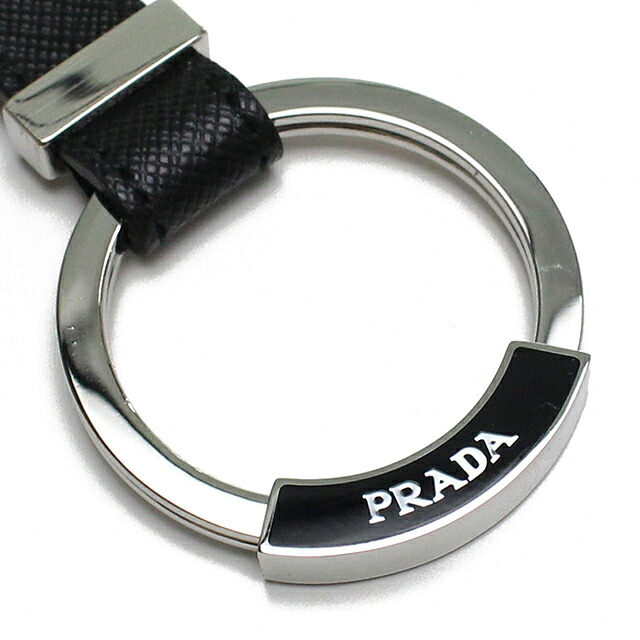プラダ キーリング メンズ ブランド PRADA 2PP042 ブラック 高級 おしゃれ プレゼント 実用的