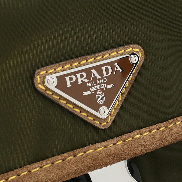 プラダ ボディバッグ メンズ ブランド PRADA 2VH176 カーキ バッグ 斜めがけ 軽量 小さめ ブランド 高級 おしゃれ プレゼント 男性 実用的 かっこいい