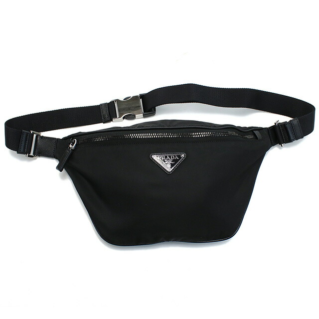 プラダ ボディバッグ メンズ ブランド PRADA TESSUTO+SAFFIANO ナイロン イタリア 2VL033 NERO ブラック バッグ プレゼント 実用的
