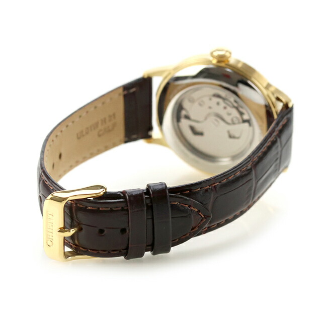 オリエント Classic Orient Bambino 自動巻き 腕時計 ブランド メンズ ORIENT CLASSIC RN-AC0028S アナログ シルバー ダークブラウン おしゃれ 防水 プレゼント 男性 実用的