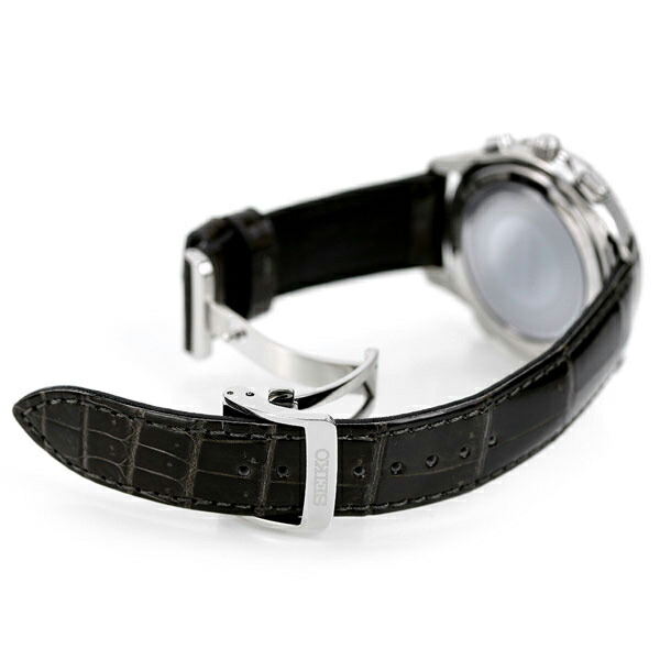 セイコー ドルチェ＆エクセリーヌ 電波ソーラー SADA039 クロノグラフ 腕時計 ホワイト グレー SEIKO DOLCE＆EXCELINE 高級 ブランド おしゃれ 防水 プレゼント 男性 実用的