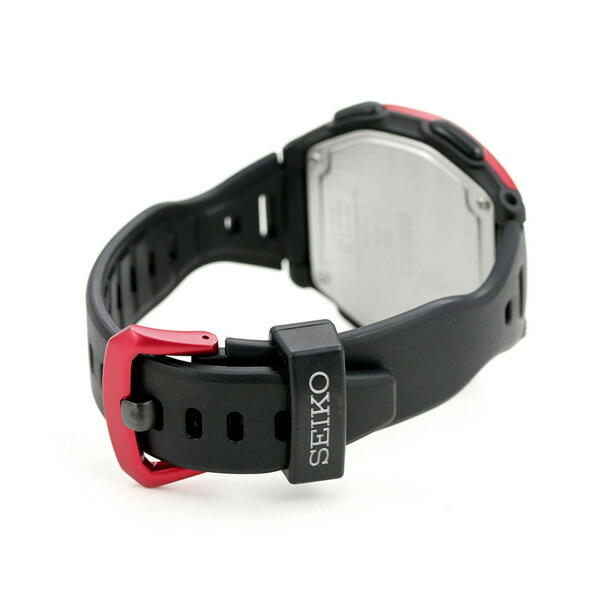 セイコー ランニングウォッチ メンズ 腕時計 ソーラー デジタル SBEF047 SEIKO プロスペックス レッド ブラック ブランド おしゃれ 防水 文字盤 大きい プレゼント 男性 実用的