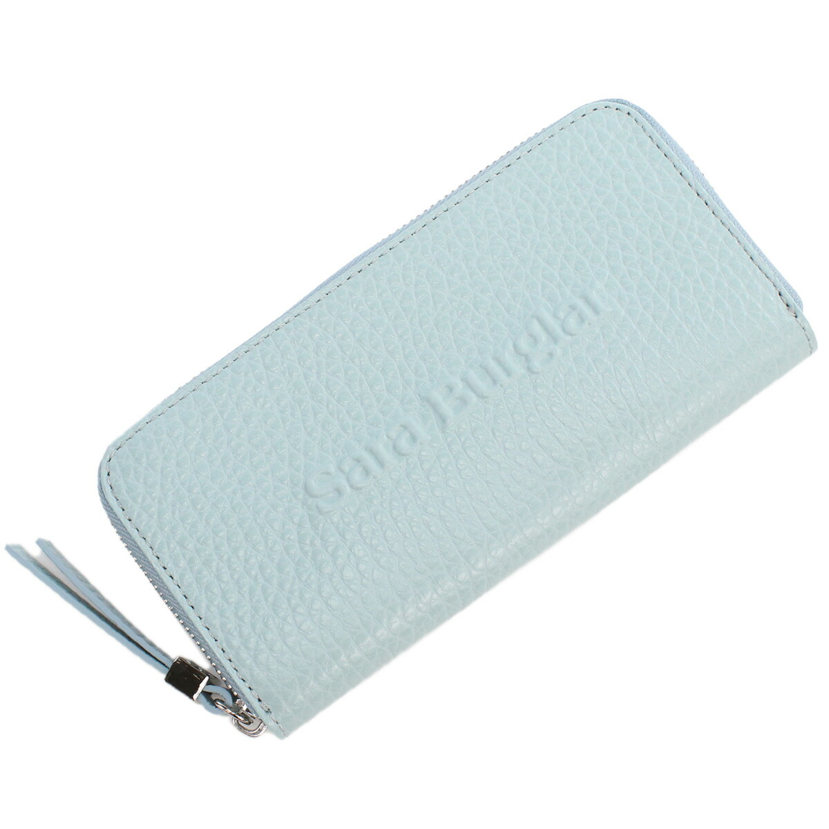 サラバーグラー 長財布ラウンドファスナー レディース Sara Burglar BUFALO LOGO レザー イタリア 110L MARINE ブルー系 財布 ウォレット ブランド 高級 おしゃれ プレゼント 実用的