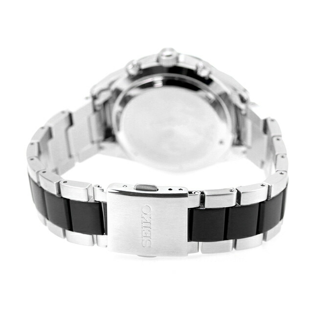 セイコーセレクション Sシリーズ クロノグラフ クオーツ 腕時計 メンズ 流通限定 SEIKO SELECTION SBTR043 アナログ ブラック 黒 ブランド おしゃれ 防水 プレゼント 男性 実用的