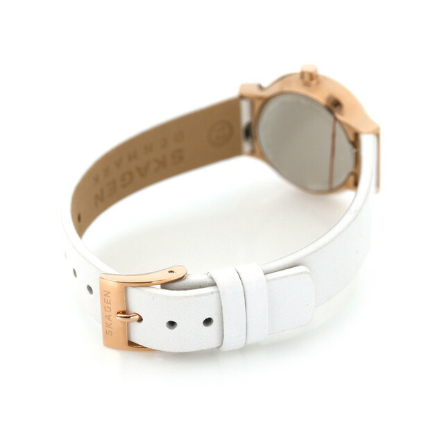スカーゲン レディース 腕時計 フレア リール 26mm LWGレザー クオーツ SKW3029 SKAGEN ホワイトシルバー ホワイト ブランド おしゃれ 防水 かわいい プレゼント 女性 実用的