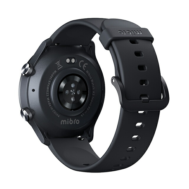 ミブロ A3 Black 充電式クォーツ スマートウォッチ ブランド メンズ レディース Bluetooth mibro SP380014-C22 デジタル ブラック 黒