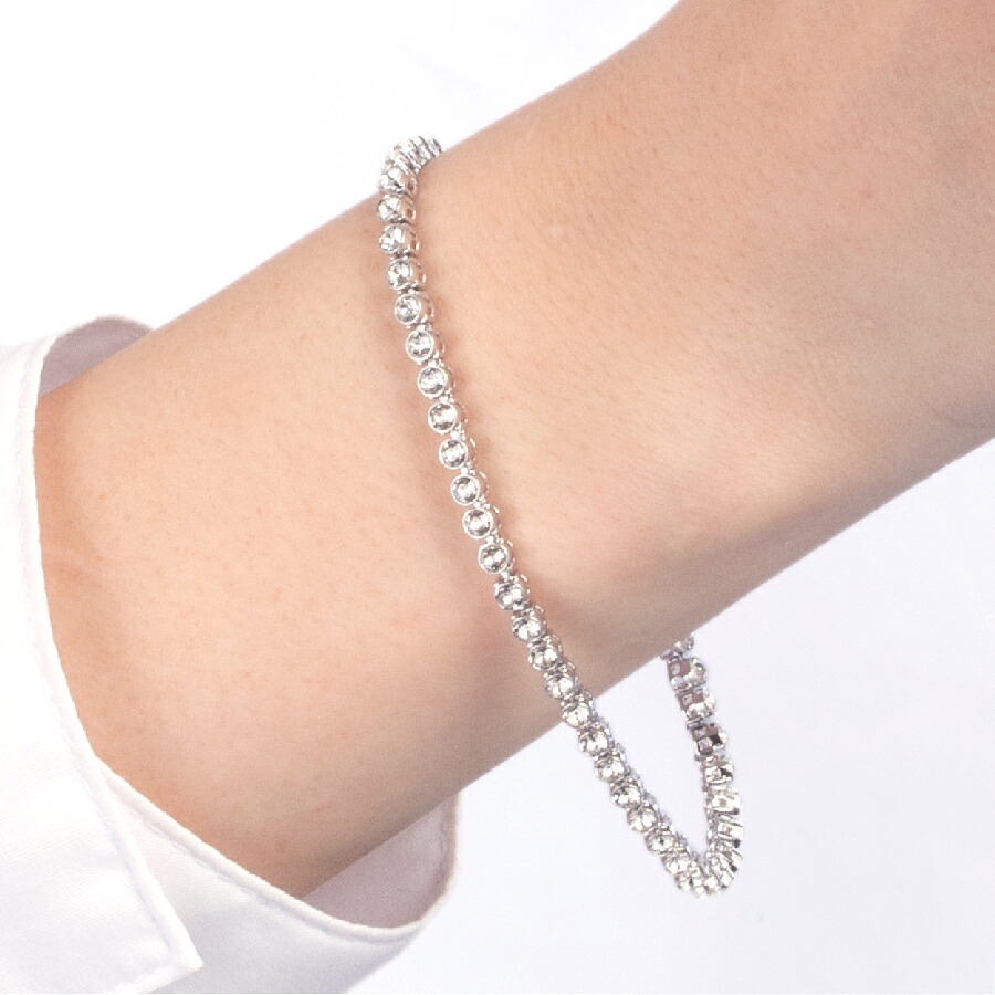 スワロフスキー ブレスレット レディース ブランド SWAROVSKI Imber Emily Tennis スワロフスキー 1808960 シルバー アクセサリー