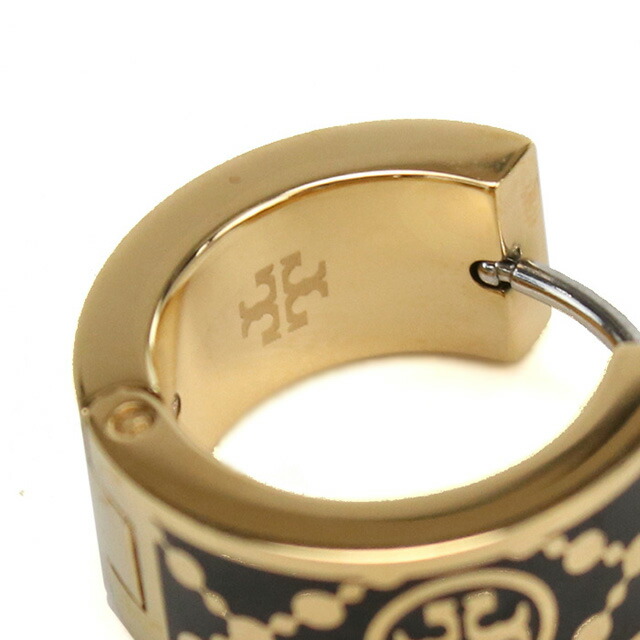 トリーバーチ ピアス レディース ブランド TORY BURCH MILLER T MONOGRAM 157223 TORY GOLD ゴールド系 ブラック アクセサリー