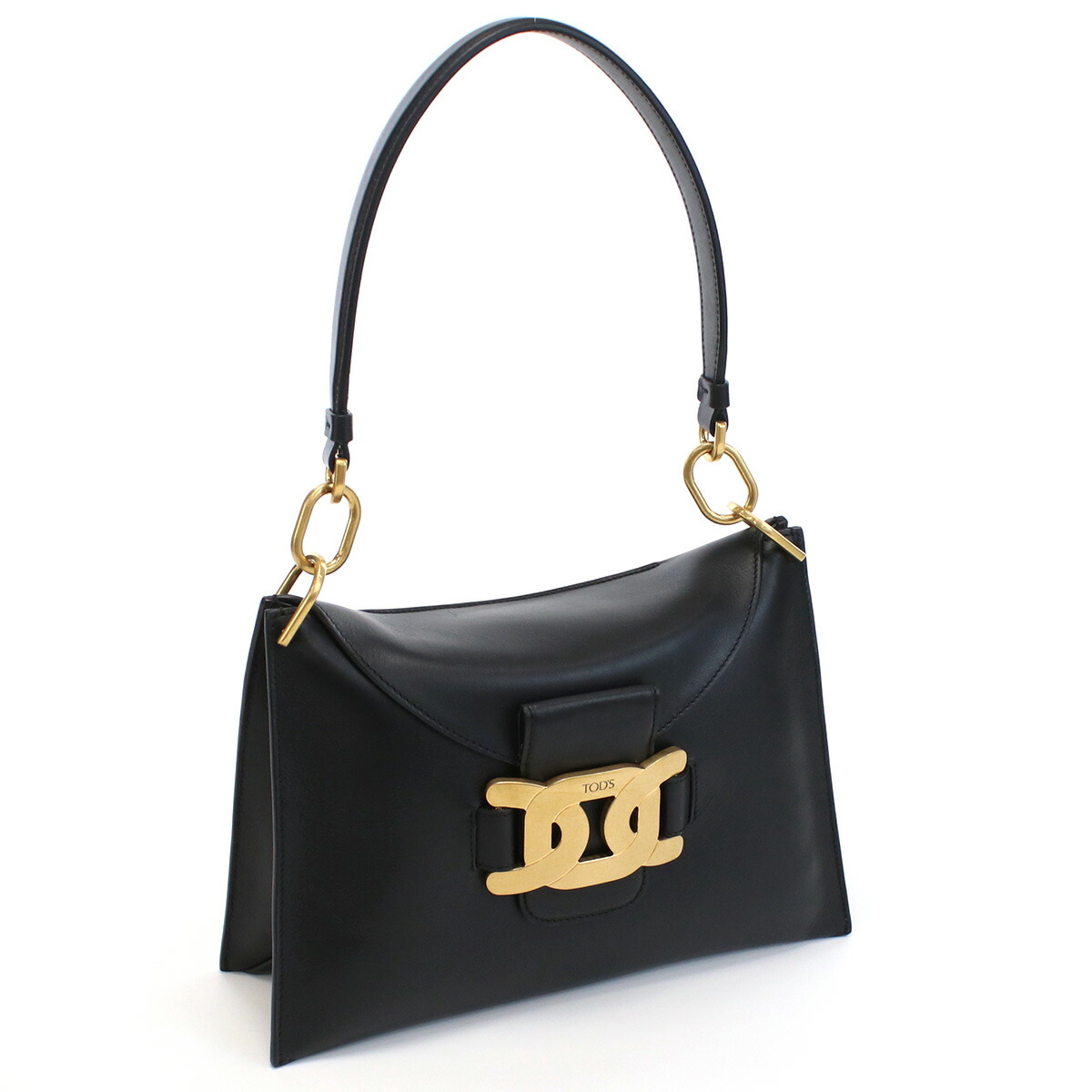 トッズ ショルダーバッグ セミショルダー レディース TOD'S レザー イタリア XBWAOYW0200 ブラック バッグ 斜めがけ ブランド 高級 おしゃれ プレゼント 女性 実用的 かわいい