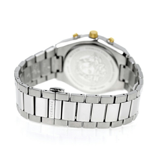 ヴェルサーチ スポーティー グレカ クオーツ 腕時計 メンズ クロノグラフ VERSACE VESO01223 アナログ ライトブルー スイス製 高級 ブランド おしゃれ 防水 プレゼント 男性 実用的