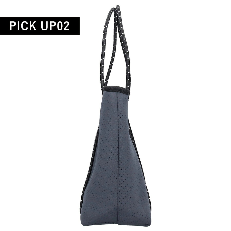 ウィローベイ トートバッグ レディース ブランド WILLOWBAY BOUTIQUE ネオプレントートバッグ ポーチ 1102 CHARCOAL バッグ 軽量 手提げ 高級 おしゃれ プレゼント 女性 実用的 かわいい