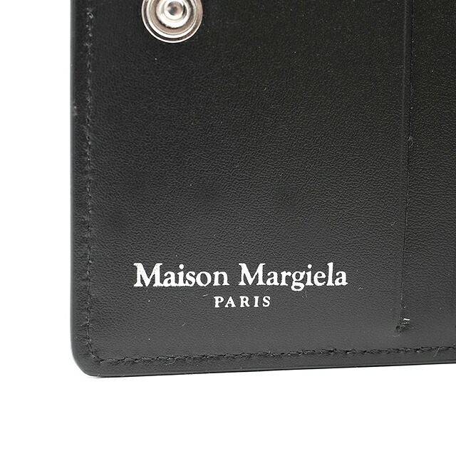 メゾンマルジェラ MAISON MARGIELA 二つ折り財布 二折財布 ミニウォレット SA3UI0007P4745T8013 レディース COMPACT BI FOLD BLACK ブラック ブランド コンパクト ウォレット 高級 おしゃれ プレゼント 実用的