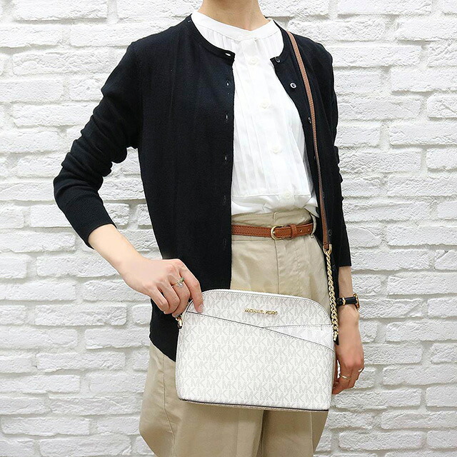 マイケルコース MICHAEL KORS ショルダーバッグ 35F1GTVC6B-VANILLA レディース アウトレット ジェットセットトラベル アイボリー バニラ 斜めがけ ブランド 高級 おしゃれ プレゼント 女性 実用的 かわいい