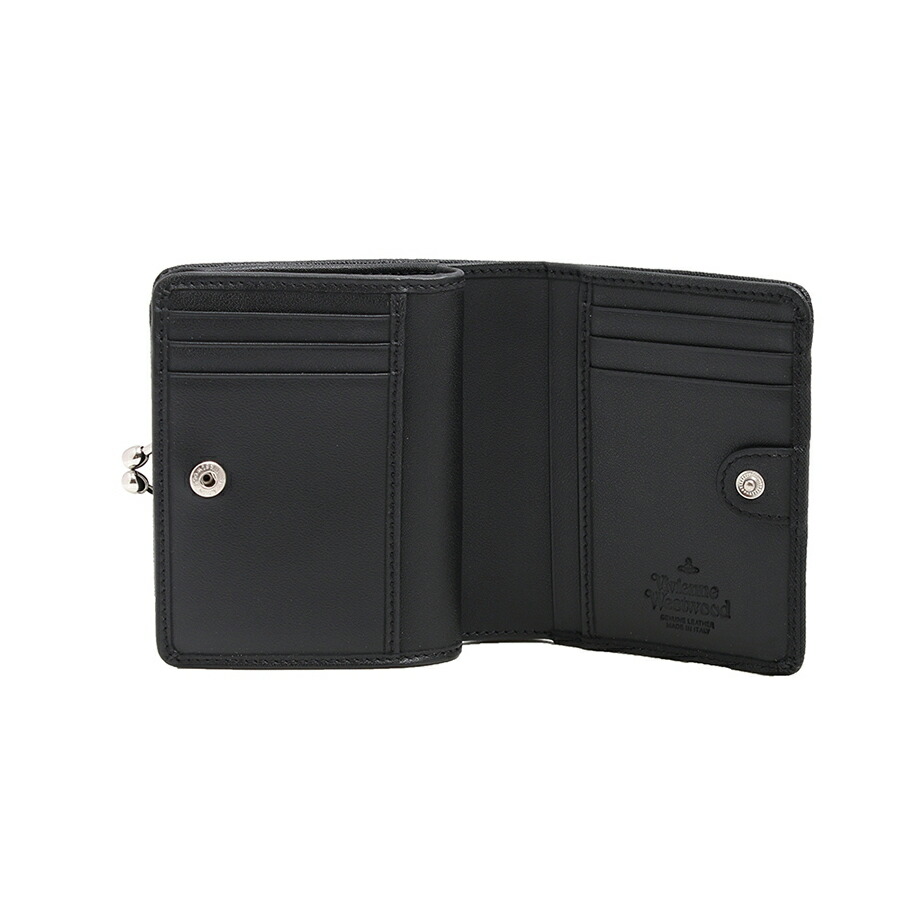 ヴィヴィアンウエストウッド VIVIENNE WESTWOOD DEBBIE 二つ折り財布 5115002yw-l001n-n401 (51010020-41946-N402) レディース メンズ ブラック ブランド ウォレット 高級 おしゃれ プレゼント 実用的