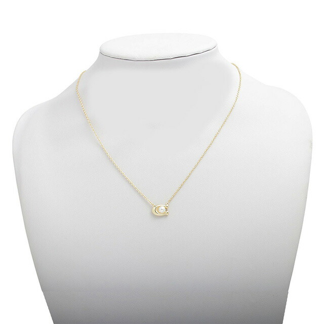 コーチ ネックレス ピアス セット COACH アクセサリー 473741GLD107 レディース Cロゴ ペンダント スタッズピアス ゴールド シンプル かわいい ブランド 誕生日プレゼント