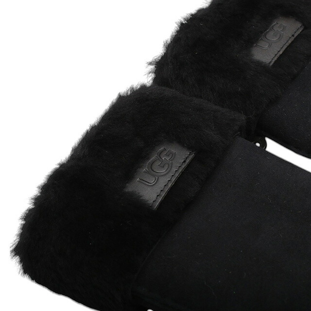 アグ UGG Turn Cuff Glove 手袋 17369-BLK レディース S シープスキン ブラック 手袋