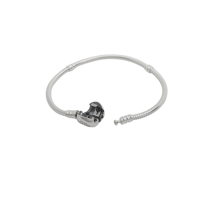 パンドラ ブレスレット レディース PANDORA Moments Heart & Snake Chain Bracelet アクセサリー 590719-17 シルバー 腕輪 ジュエリー ブランド 高級 おしゃれ プレゼント 女性 実用的 かわいい
