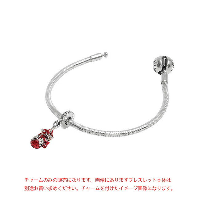 パンドラ PANDORA Marvel Hanging Spider-Man Dangle Charm ブレスレットチャーム 792323C01 レディース レッド ブランド