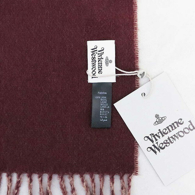 ヴィヴィアンウエストウッド VIVIENNE WESTWOOD マフラー 25-W00ZH-C406 レディース メンズ ビッグオーブロゴ キャメル マフラー ブランド