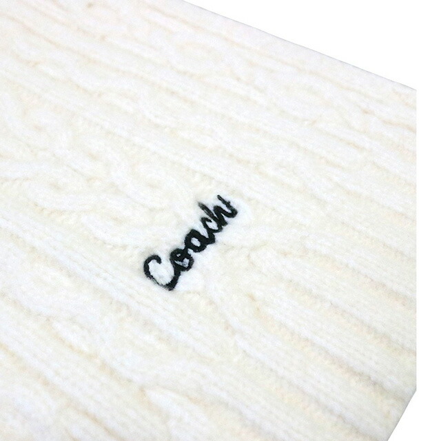 コーチ COACH EMBROIDRED CABLE KNIT MUFFLER マフラー CCL89-CHK ユニセックス マフラー ブランド