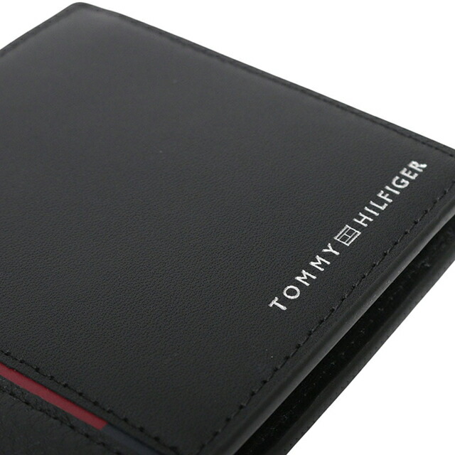 トミーヒルフィガー TOMMY HILFIGER TH CASUAL CC AND COIN 二つ折り財布 AM0AM12766BDS-BLACK メンズ ブランド ウォレット 高級 おしゃれ プレゼント 実用的