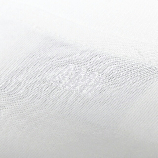 アミパリス AMI PARIS Ami de Coeur パーマネントコレクション Tシャツ BFUTS035-100-XS ユニセックス ホワイト Tシャツ ブランド