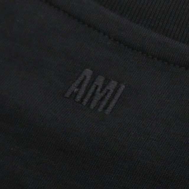 アミパリス AMI PARIS Ami de Coeur パーマネントコレクション Tシャツ BFUTS035-001-L ユニセックス ブラック Tシャツ ブランド