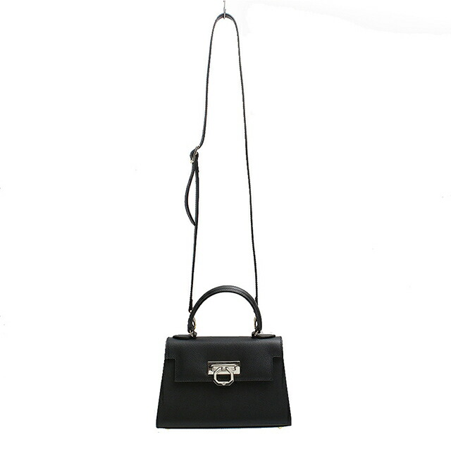 カルボッティ CARBOTTI GRETA ハンドバッグ245-BK-SV レディース ブラック シルバー ブランド 軽量 小さめ 手提げ 高級 おしゃれ プレゼント 女性 実用的 かわいい