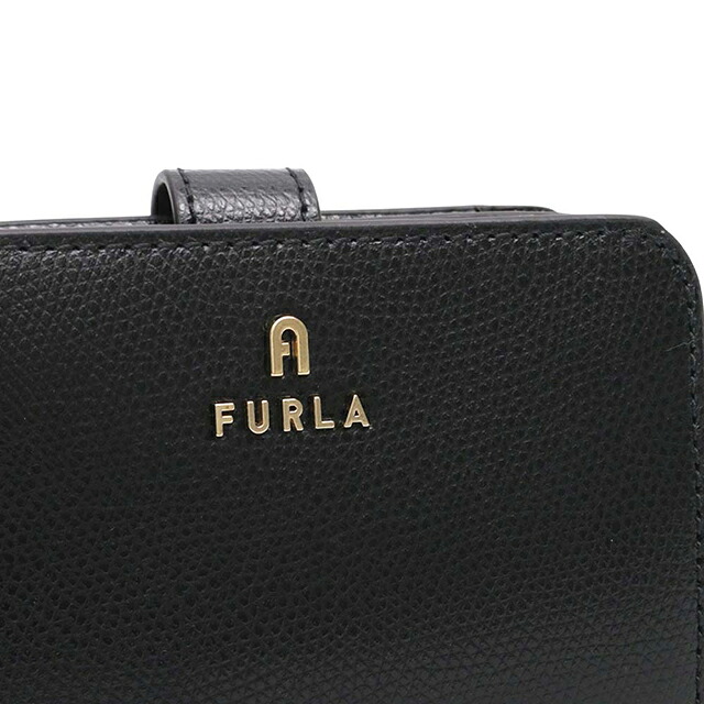 フルラ FURLA CAMELIA S COMPACT WALLETS 二つ折り財布 二折財布 wp00315-are000-o6000 レディース ブラック ブランド ウォレット 高級 おしゃれ プレゼント 実用的