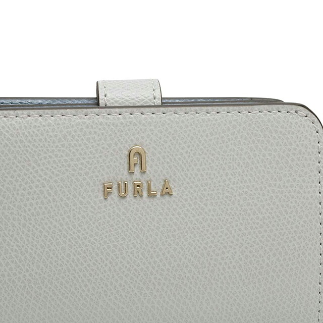 フルラ FURLA CAMELIA S COMPACT WALLETS 二つ折り財布 二折財布 wp00315-are000-4351s レディース ライトブルー×ブルー ブランド ウォレット 高級 おしゃれ プレゼント 実用的