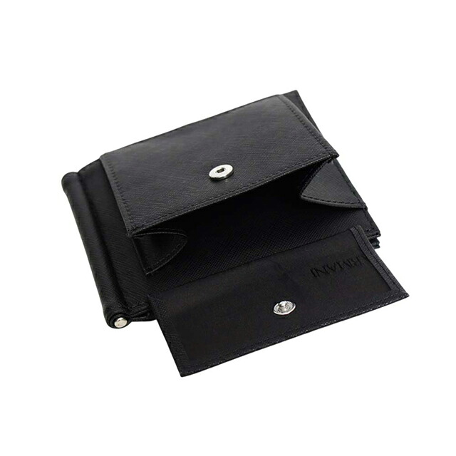 エンポリオ アルマーニ EMPORIO ARMANI マネークリップ式二つ折り財布 二折財布 y4r502-y138e-81072 メンズ BLACK ブランド 高級 おしゃれ プレゼント 実用的