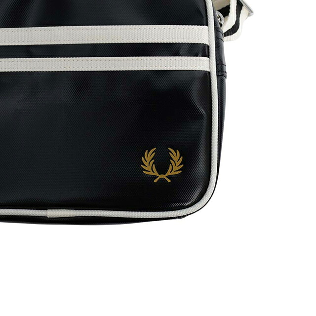 フレッドペリー FRED PERRY Classic Mini Shoulder Bag ショルダーバッグ l2168-d57 ユニセックス Black Ecru ブランド 斜めがけ ブランド 高級 おしゃれ プレゼント 男性 実用的 かっこいい