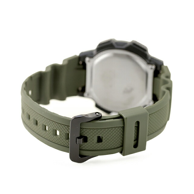 カシオ チープカシオ CASIO スタンダード クォーツ 電池式 WS-1800-3AV 海外モデル メンズ チプカシ 腕時計 ブランド カシオ casio デジタル ブラック カーキグリーン 黒 おしゃれ 防水 小さい 軽い かわいい プレゼント 実用的