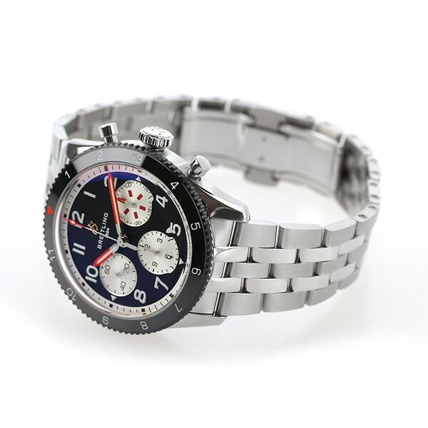 ブライトリング クラシック アヴィ クロノグラフ 42 モスキート 自動巻き 腕時計 メンズ クロノグラフ BREITLING Y233801A1B1A1 アナログ ブラック 黒 スイス製 高級 ブランド おしゃれ 防水 文字盤 大きい プレゼント 男性 実用的