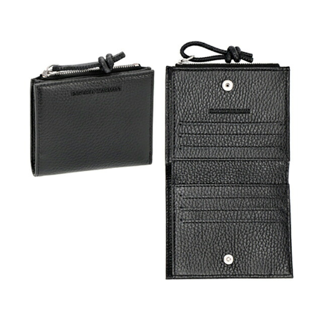 エンポリオ・アルマーニ カードケース メンズ ブランド EMPORIO ARMANI Y4R262-Y068E ブラック 定期入れ 高級 おしゃれ プレゼント 実用的