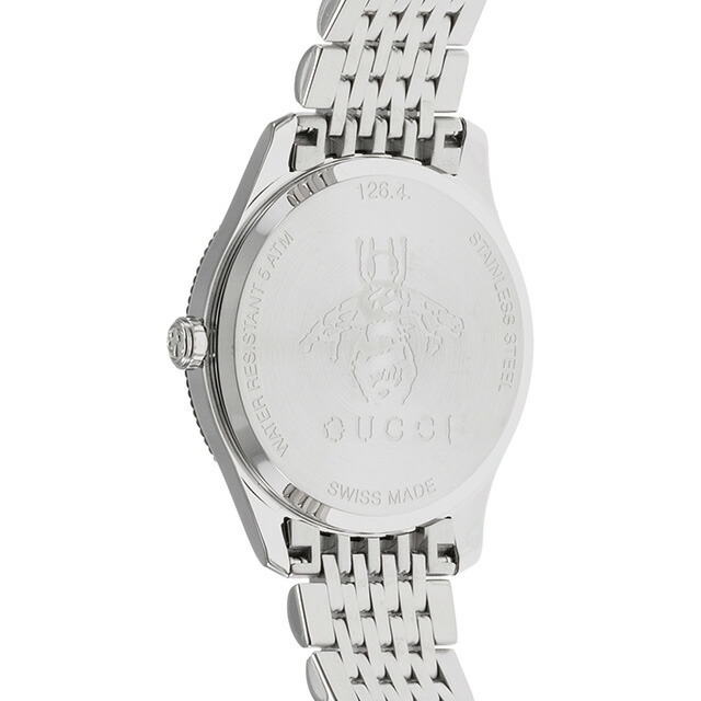 グッチ ジータイムレス クォーツ 電池式 腕時計 ブランド メンズ レディース 蜂 GUCCI YA1264154 ブラック 黒 スイス製 高級 おしゃれ 防水 プレゼント 実用的