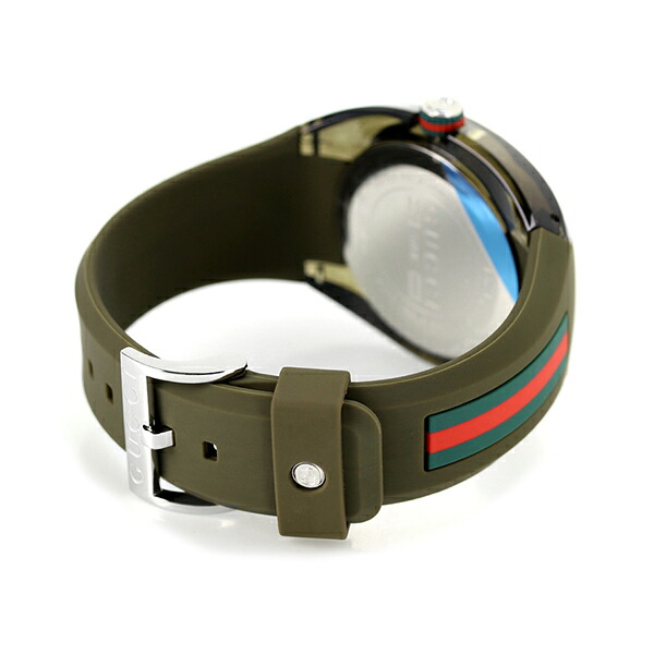 グッチ 時計 シンク 46mm クオーツ メンズ 腕時計 YA137106 GUCCI カーキ 高級 ブランド おしゃれ 防水 プレゼント 男性 実用的