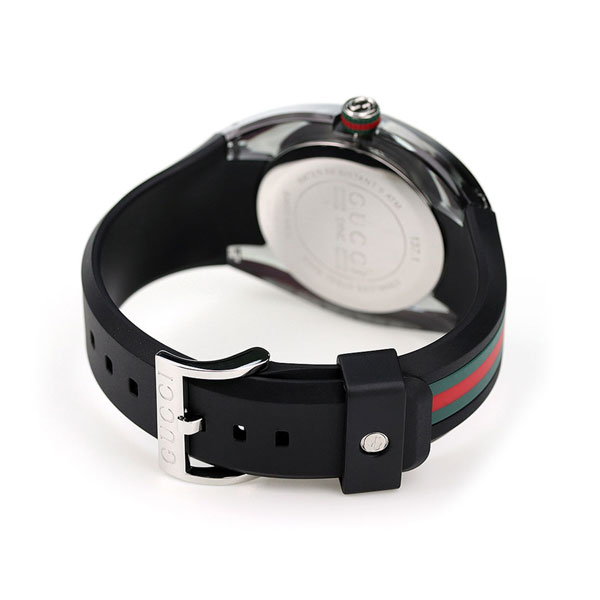 グッチ 時計 シンク 46mm クオーツ メンズ 腕時計 YA137116 GUCCI グレーシルバー ブラック 高級 ブランド おしゃれ 防水 プレゼント 男性 実用的