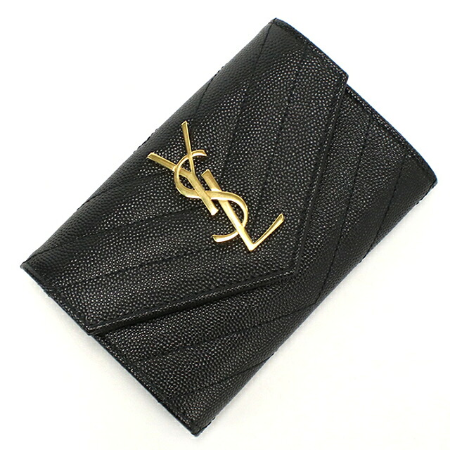 サンローラン 名刺入れ レディース ブランド SAINT LAURENT レザー 414404 ブラック 高級 おしゃれ プレゼント 実用的