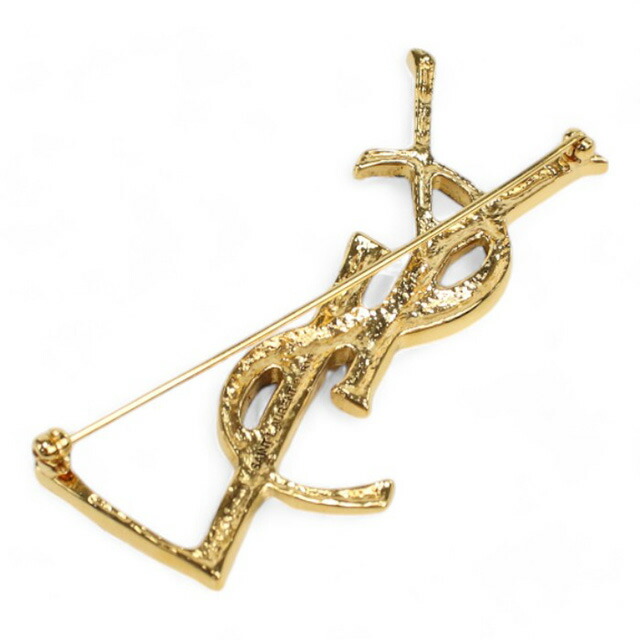 サンローラン ブローチ レディース ブランド SAINT LAURENT イタリア 470371 ゴールド系 小物