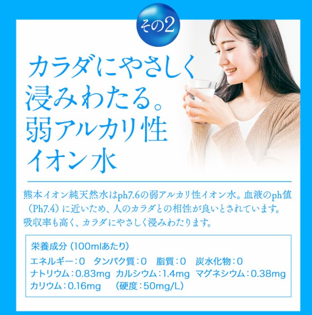 【新発売】 水 2L 10本 熊本 純 イオン 天然水 ラベルレス くまモン箱 飲料水 国産 ナチュラルミネラルウォーター くまモン 【1-3営業日以内に発送予定（土日祝除く）】