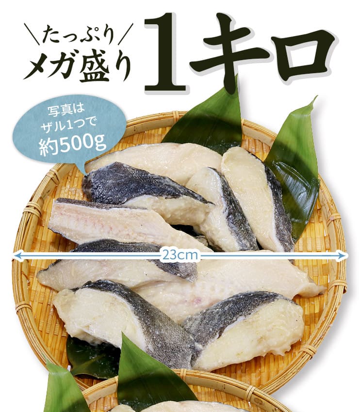 訳あり 銀だら 西京漬け 1kg (500g×2パック) [訳あり銀だら西京漬500g-2p]