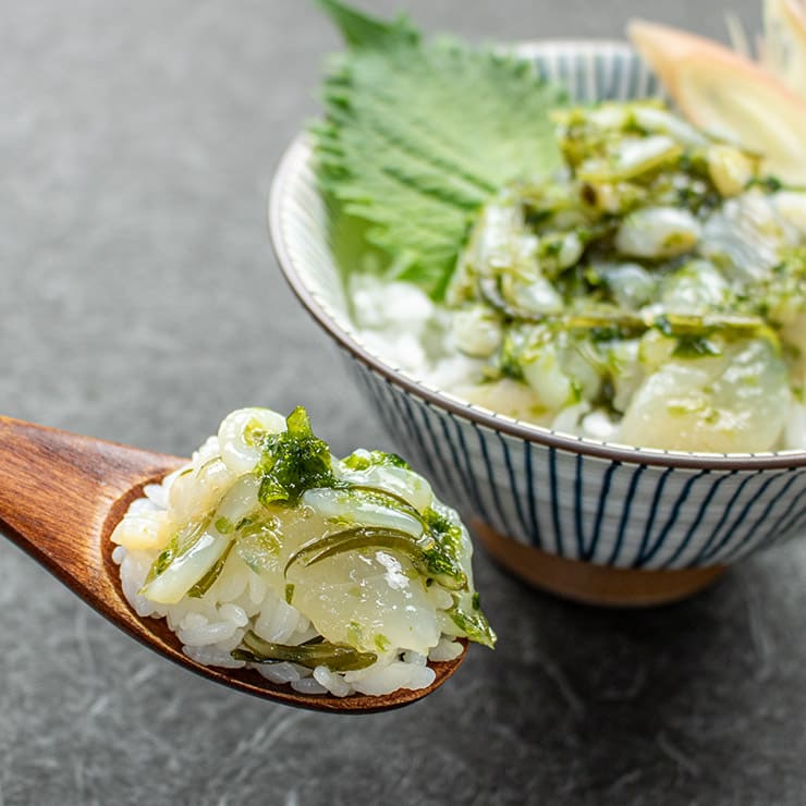 平目と生海苔の海鮮ぶっかけ丼 80g×5パックセット 中澤水産 [平目と生海苔の海鮮ぶっかけ丼-5p]