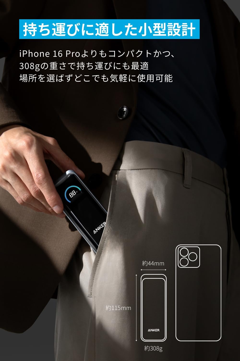 Anker Prime Power Bank (9600mAh, 65W, Fusion)